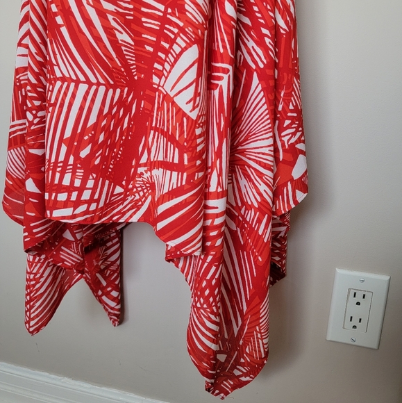 Formal Red & White Flowy Dress Size 0 RW&Co - Picture 4 of 8